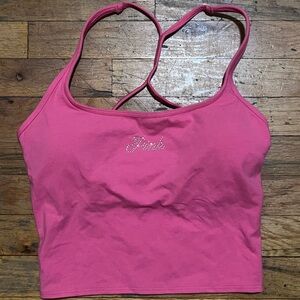PINK Victoria's Secret cropped cami bra, nwt

Size M, too big for me